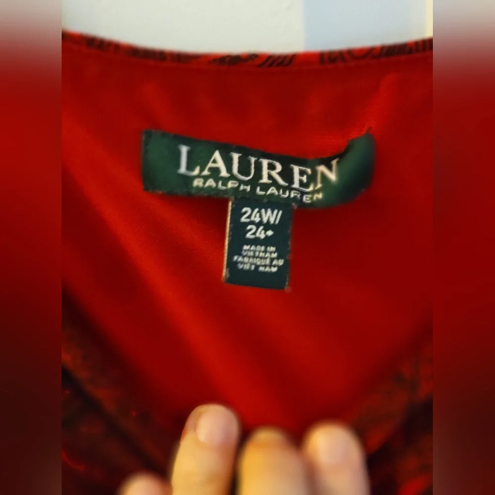 Ralph Lauren 24w Dress like new - Picture 3 of 3
